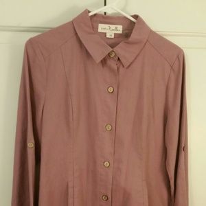 Simply Noelle pink layering shirt/ jacket
